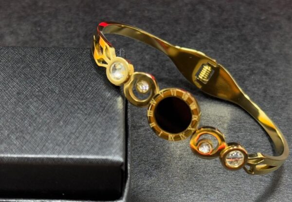 Stainless Steel Gold Look Handcuff for Women