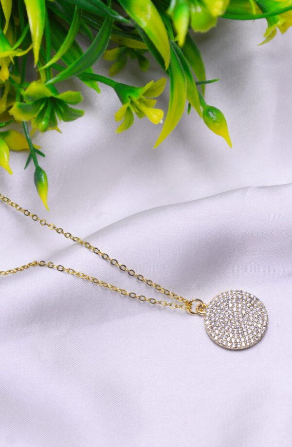Stainless Steel Gold style Pendant with chain