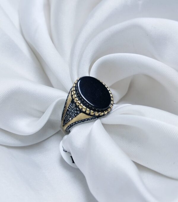 Stainless steel Turkish Greek Pattern Fashion Ring For Him - Image 6
