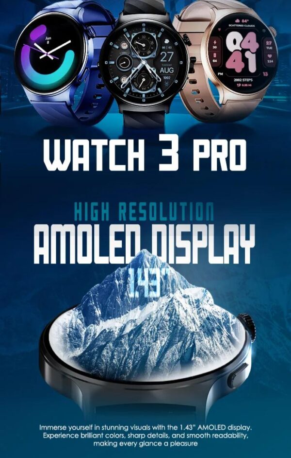 Faster NERV Watch 3 Pro, 1.43 Inches Screen Size, AI Voice Control. - Image 10
