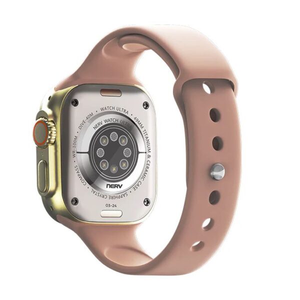 Faster NERV Watch Ultra, 2 in 1 Straps, 2.04 Inches Display, AI Voice Control & Chat GPT. Color: Orange + Pink Silicon. - Image 8