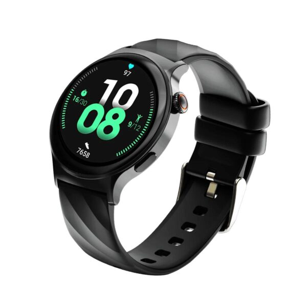 Faster NERV Watch 3 Pro, 1.43 Inches Screen Size, AI Voice Control. Color Black Silicon + Blue Nylon. - Image 3