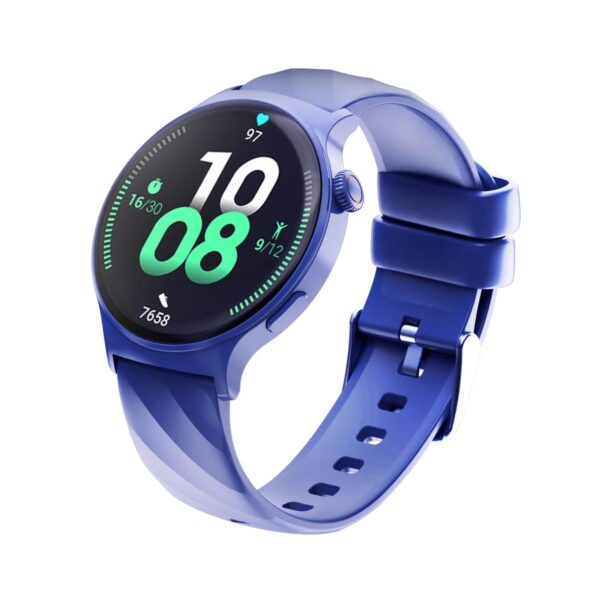 Faster NERV Watch 3 Pro, 1.43 Inches Screen Size, AI Voice Control. Color Black Silicon + Blue Nylon. - Image 2
