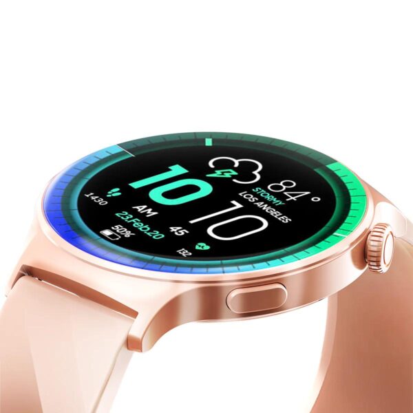 Faster NERV Watch 3 Pro, 1.43 Inches Screen Size, AI Voice Control. Color Pink Silicon +Blue Nylon. - Image 3