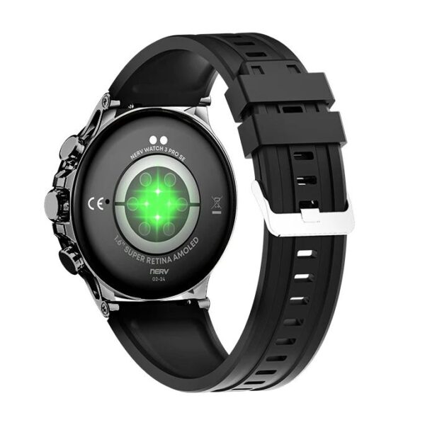 Faster NERV Watch 3 Pro SE, 1.6 Largest Display, Color: Black Chain + Black Silicon. - Image 2