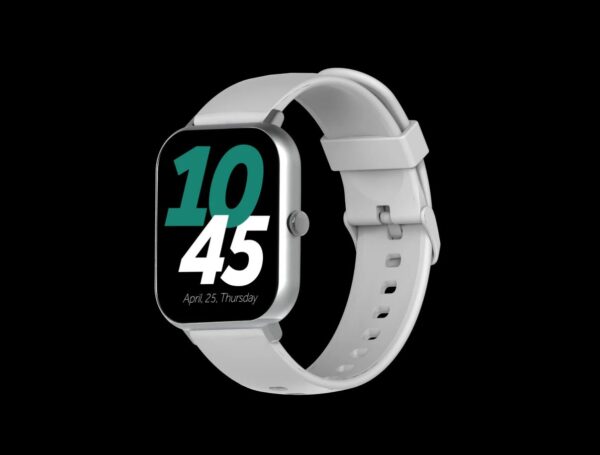 Faster NERV WATCH 1, 1.83 Inches FULL HD DISPLAY, LONG BATTERY LIFE, Color: Silver.
