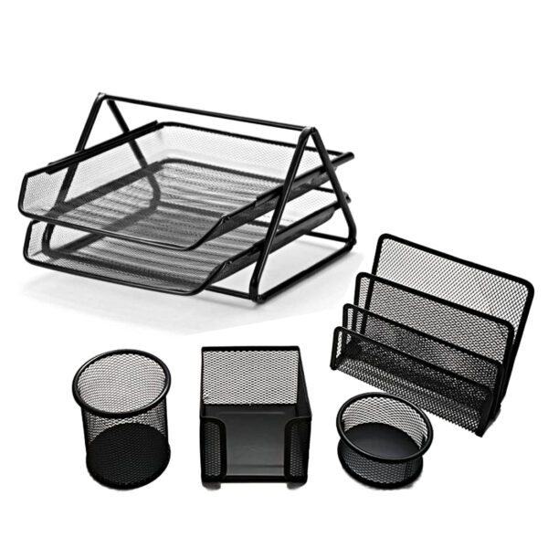 Metal Mesh Desk Organizer Set. - Image 7