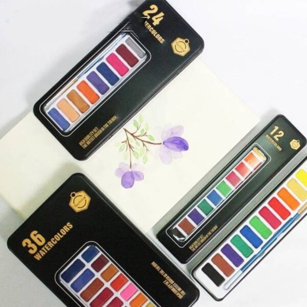 Keep Smiling Watercolor Set Of 36 in Tin Box - Image 3