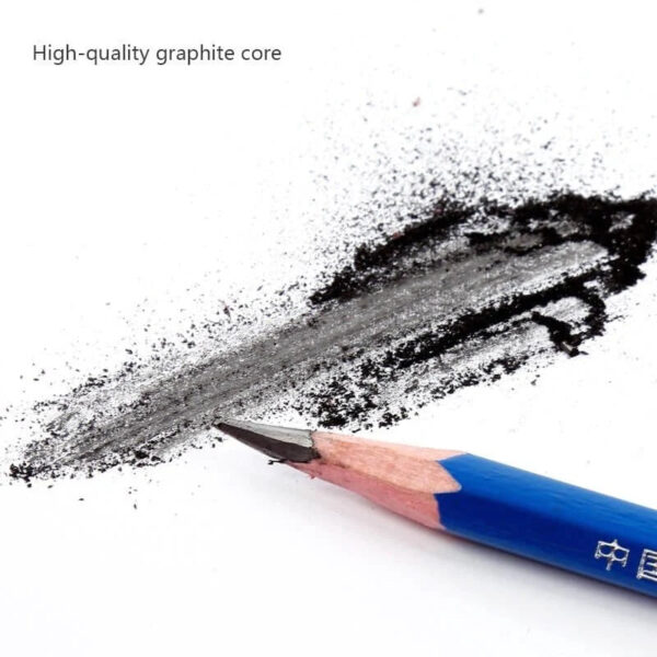 Keep Smiling Art Graphite Pencil Tin Box Set Of 12 - Image 2