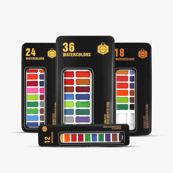 Keep Smiling Watercolor Set Of 36 in Tin Box - Image 2