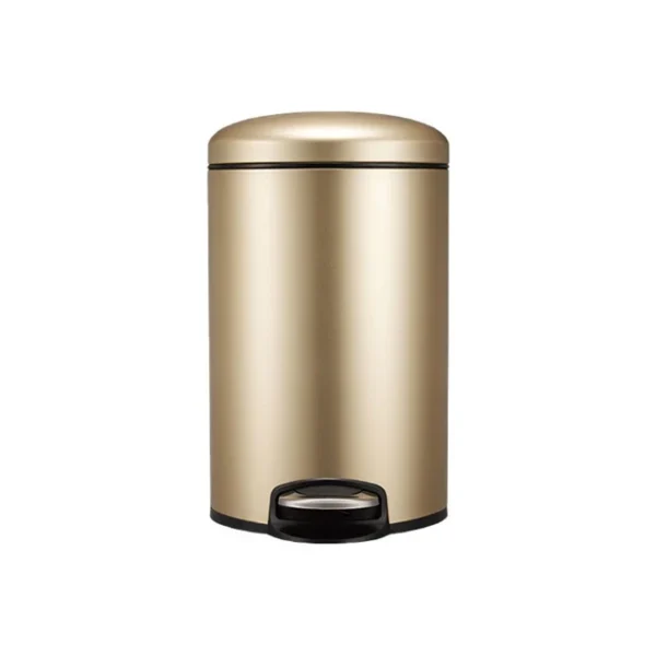 Eko Maggy Stainless Steel Round Step Waste Bin EK9213-Gold(5 -Liter):