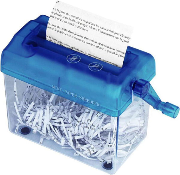 Portable Mini A6 Hand Manual Paper Shredder. - Image 3