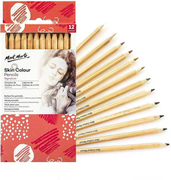 Mont Marte Skin Color Pencils Set Of 12 - Image 2