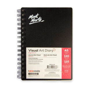 Mont Marte Spiral Visual Art Diary Sketchbook 120 Pages (Size A5).