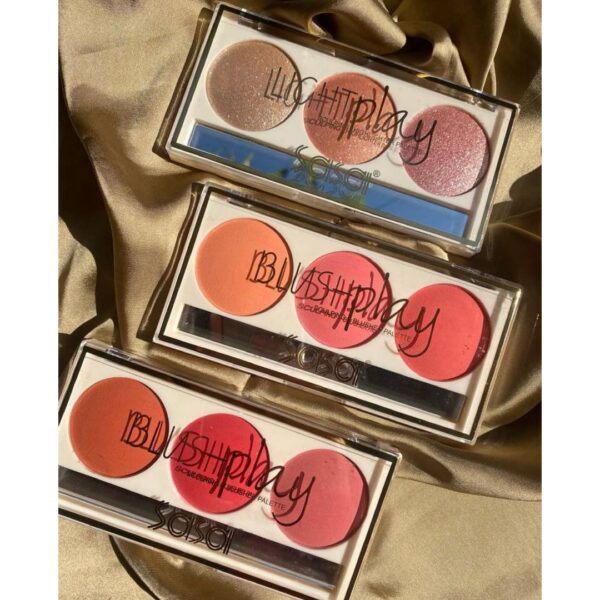 Sasa 3in1 Blush And Highlighter Palette - Image 2