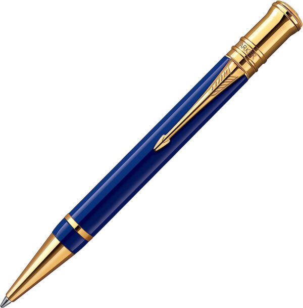 Parker Duofold International Lapis Blue Ballpoint Pen. - Image 3