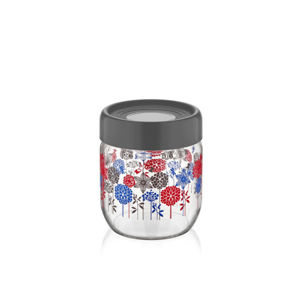 Qlux RING JAR 425 CC- FLOWER PATTERNED