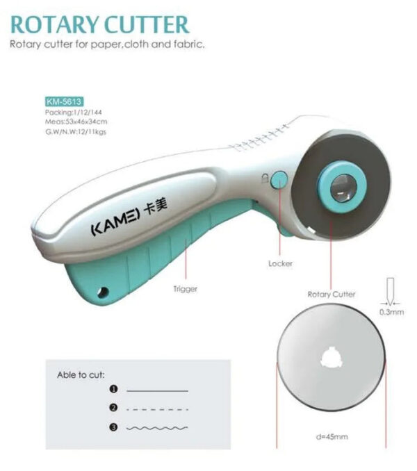 Rotary Paper / Fabric Cutter 45 mm.