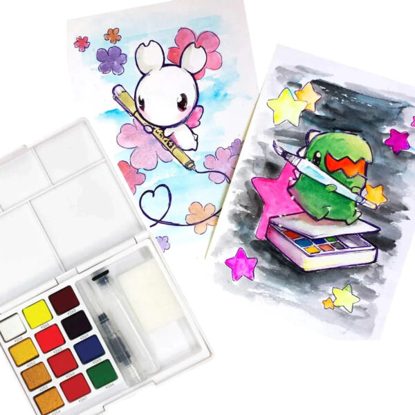 Sakura Koi Neon Watercolor Set Of 12 - Image 4