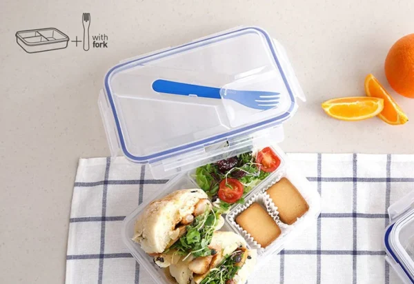 KOMAX Biokips Air & Water Tight Lunch Box(2Litre),Item Code:72151: - Image 2