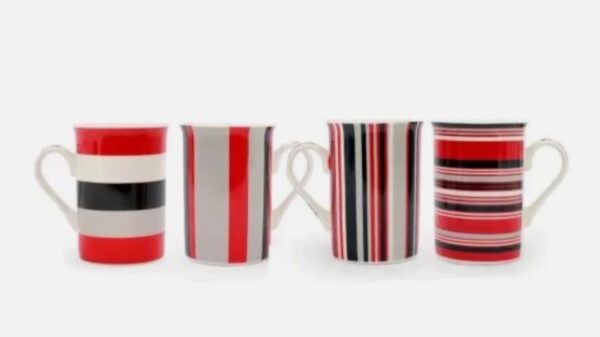 HERITAGE MUG STRIPES | 6PC Set Item Code: M07 - YJL12-0147A.B.C.D
