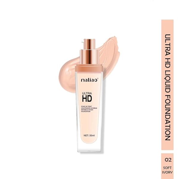 Maliao Ultra HD FOND DE TEINT Invisible Cover Foundation - Seamless Perfection. Available in 6 Shades. - Image 3