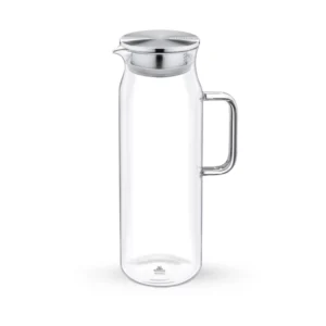 Wilmax Thermo Glass Jug 50FL OZ/1500ML with Metal Lid,(item code:WL‑888210-A)
