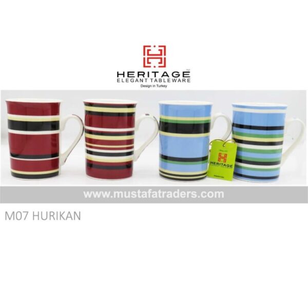 HERITAGE MUG HURIKAN| 6PC Set Item Code: M07 - HURIKAN