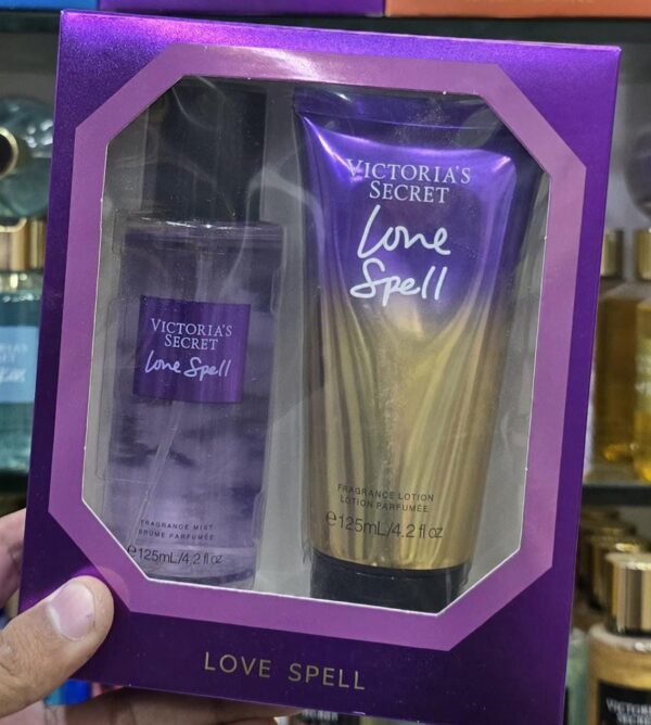 VICTORIA’S SECRET|Love Spell COMBO(Love Spell Body Lotion & Pure Seduction Mist Set 125 ML: