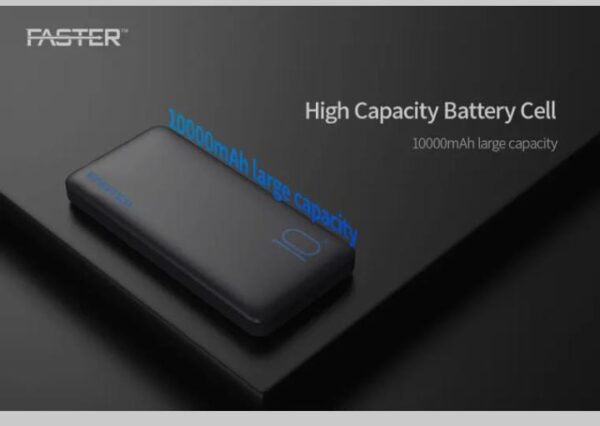FASTER J11 Classic Power Bank: Reliable 10000mAh Dual Output Charging Solution Powerbank - Image 4