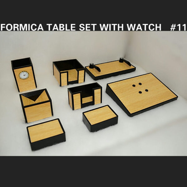 Senator Office Table Desk Organizer 8 pcs Set With Watch #11.