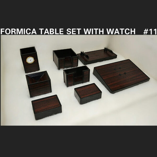 Senator Office Table Desk Organizer 8 pcs Set With Watch #11.