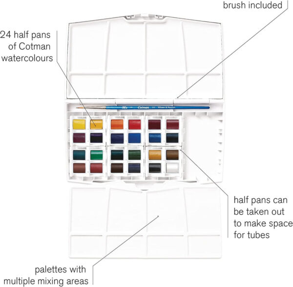 Winsor Newton Water color 24 Half - Image 3