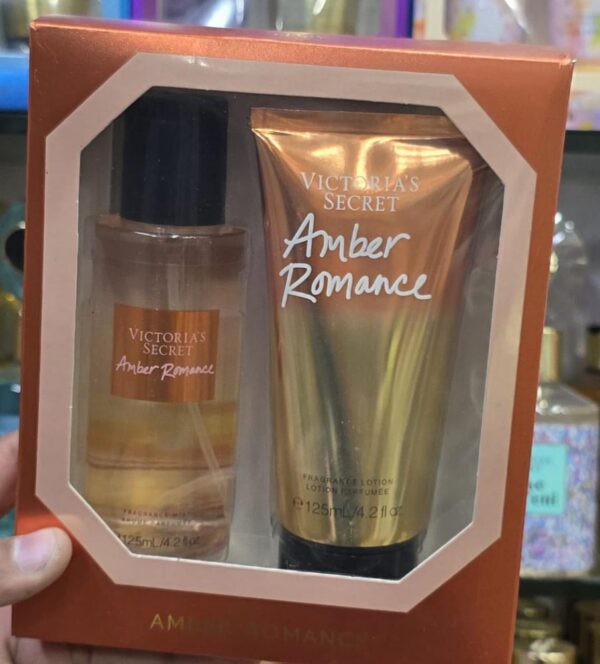 VICTORIA’S SECRET|Amber Romance COMBO(Amber Romance Body Lotion & Amber Romance Pure Seduction Mist Set 125 ML: - Image 2