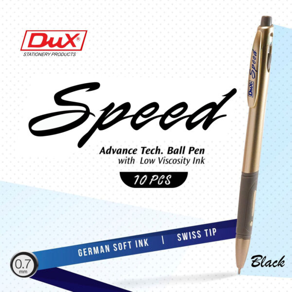 Dux Speed Ball Pen 0.7mm Pack of 10. - Image 3