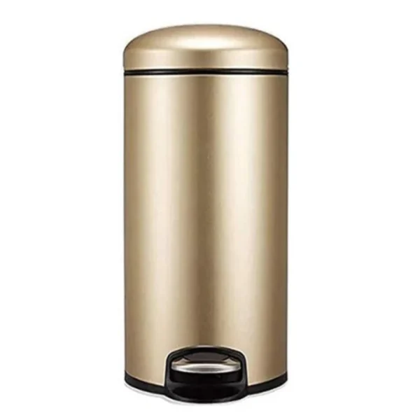 Eko Maggy Stainless Steel Round Step Waste Bin EK9213-Gold(30 -Liter):