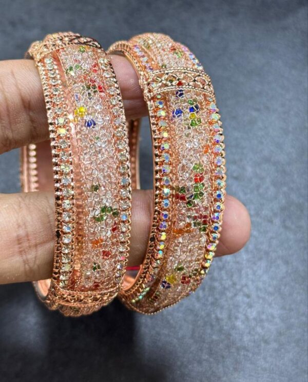 Fancy Bangles Pair set, 2pcs Bangles/Churhi set For Girls & Women, All sizes Available. 