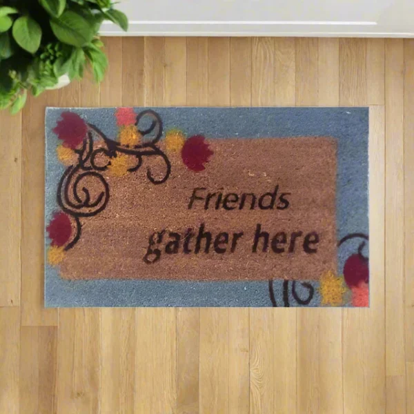 Touchwood Mats Friends Gather 20mm Border,50cm x 80cm(0.40 sq.meters)