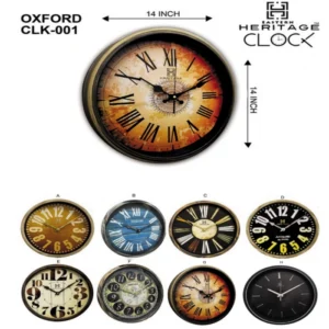Heritage Wall Clock OXFORD  Item Code: CLK-001:
