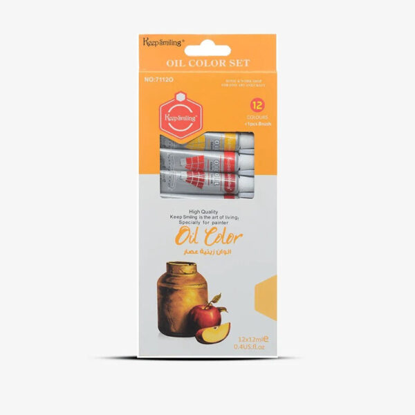 Keep Smiling Oil Paints Pack of 12.