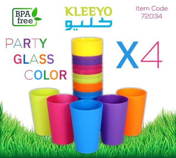 KLeeyo Party Glass 4′ Pcs item code:72034