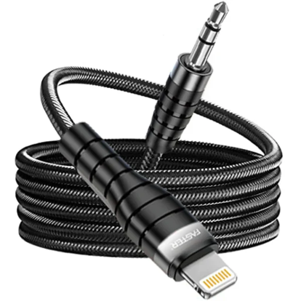 FASTER M1 Audio Cable for Lightning to 3.5mm Port - Image 5