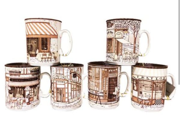 HERITAGE MUG COFFE SHOP 1PC Item Code: M152 - YJS08-082A.B.D.E / YJS08-083F.G