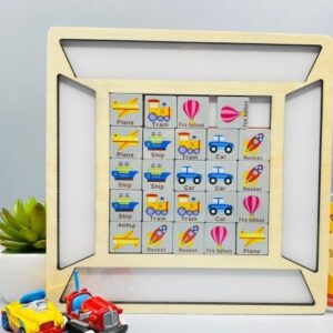 Wooden Vehicles Peg Puzzle Toy