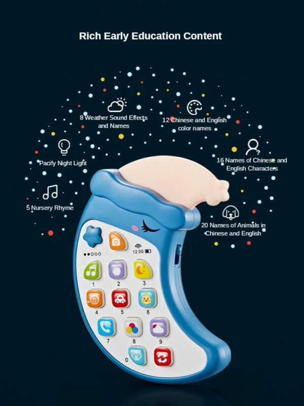 Moon Shaped Learning Music Phone