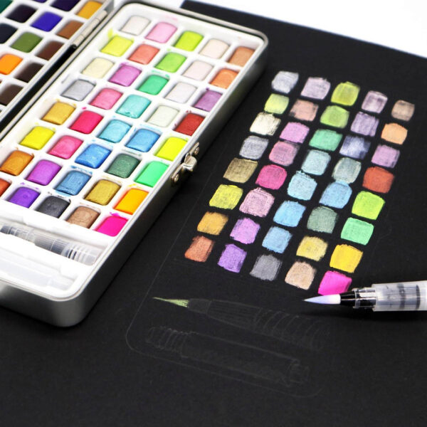 Seamiart Solid Watercolor Paint Set Of 90 - Image 2
