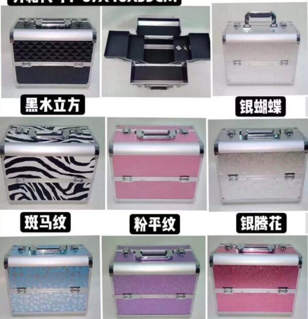 Beauty Aluminum Makeup Case with Lighted Double Fashion Superior Quality Vanity Train Cosmetic Box for Ladies(Available In Various):