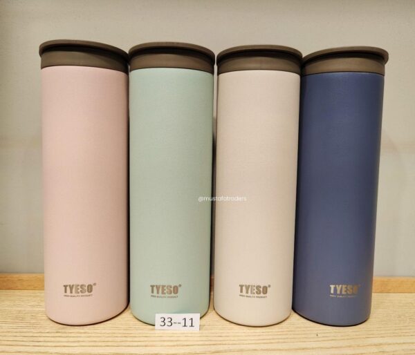 TYESO Slim New  Stainless Steel Flask Sports Water Bottle in stock 500ML: Item Code:33-11,Available in 4 Colors::