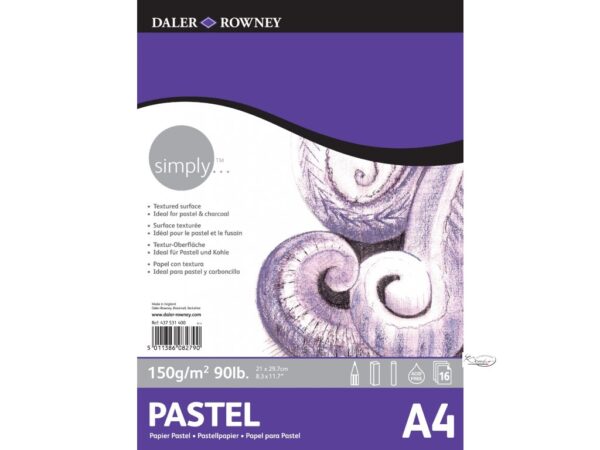 Daler Rowney Simply Pastel Pad (Size A3, A4).. - Image 3