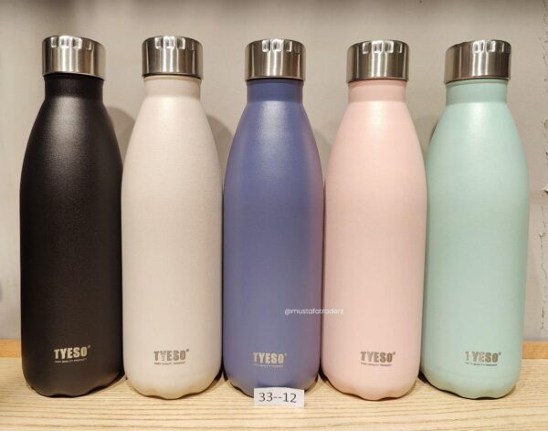 TYESO BAGPACK BOTTLE 750ML STAINLESS STEEL VACUUM INSULATED SIPPER WATER BOTTLE.. GRADIENT 5 COLORS :(Item Code:33-12)